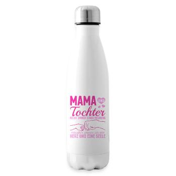 tolles Muttertag Spruch - ein Herz und eine Seele. - Isolierflasche - Weiß - Rechts