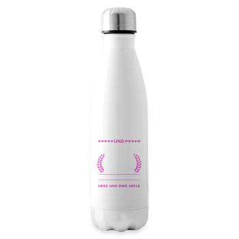 tolles Muttertag Spruch - ein Herz und eine Seele. - Isolierflasche - Weiß - Rechts