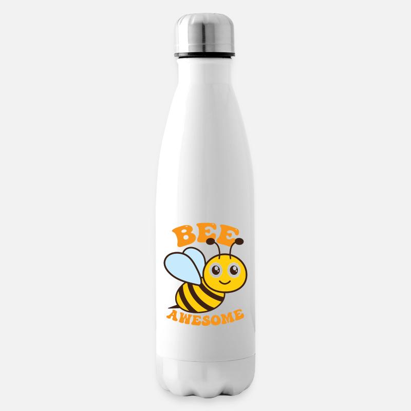 Bee Awesome - Isolierflasche - Weiß