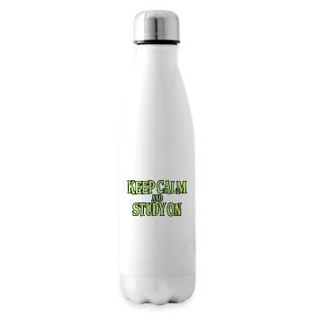 Study Saying - Insulated Water Bottle - white - Right