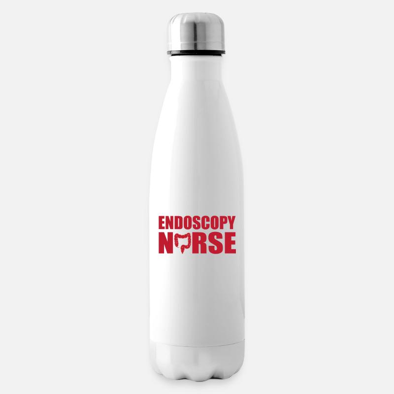 Endoscopy Nurse - Insulated Water Bottle - white