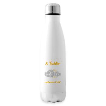 Vater & Tochter ein Verrücktes Team Partnerlook - Isolierflasche - Weiß - Rechts