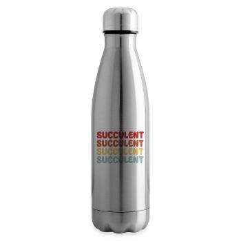 Sukkulenten Schriftzug - Isolierflasche - Lightsilver - Rechts