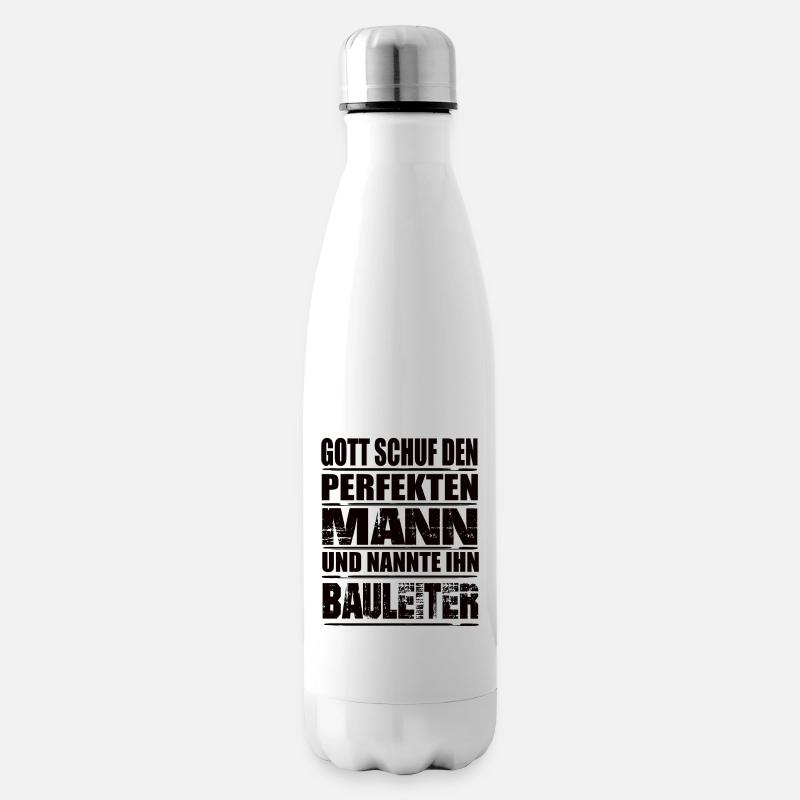 Bauleiter - Isolierflasche - Weiß