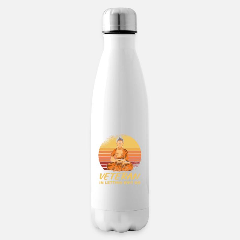 Buddha Buddhist Buddha Lass Den Scheiß Los - Isolierflasche - Weiß