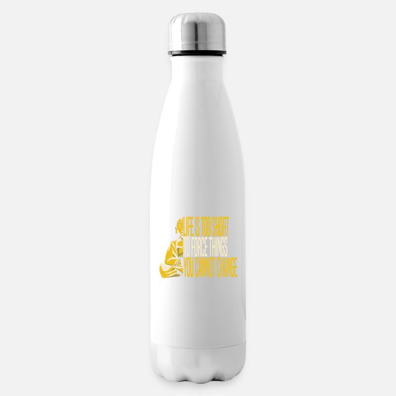 Buddha Buddhist Buddha Lass Den Scheiß Los - Isolierflasche - Weiß