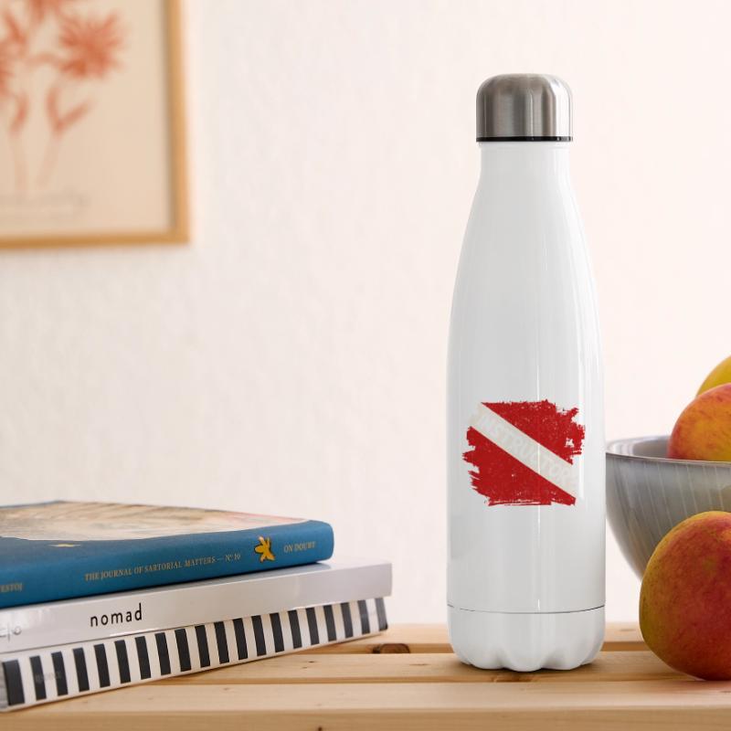 Instructor Diver Deep Diving Divemaster Student Insulated Water Bottle