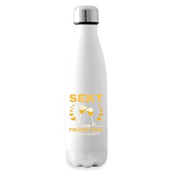 Sekt zum Frühstück? Warum nicht! Mädelsabend - Isolierflasche - Weiß - Rechts