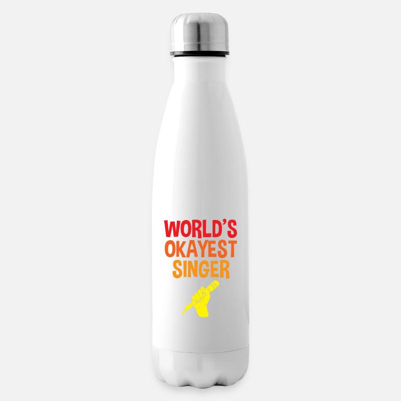 World's Okest Singer 4 - Isolierflasche - Weiß