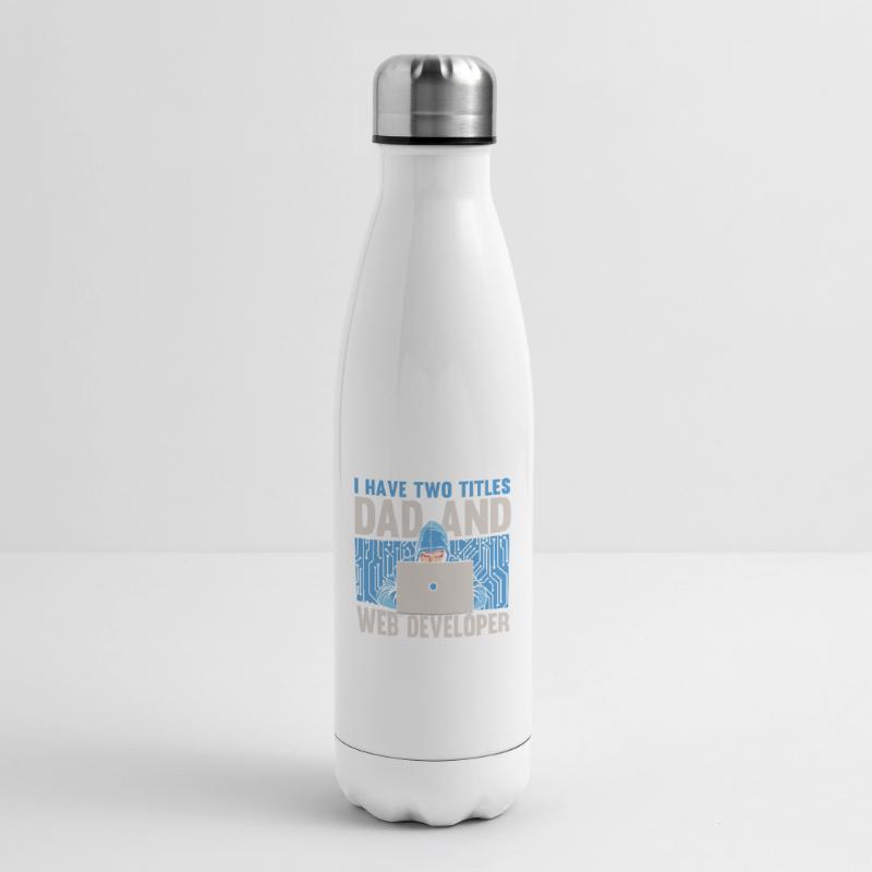 Web Developer Web Developer Father Insulated Water Bottle