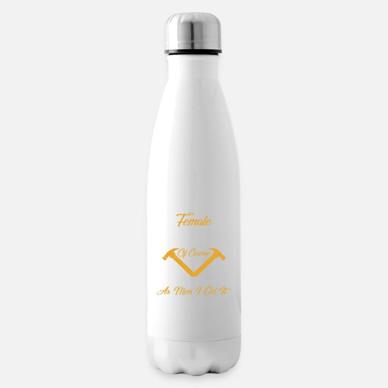 Dachdecker Geschenk Arbeit Handwerker Dachdecker - Isolierflasche - Weiß