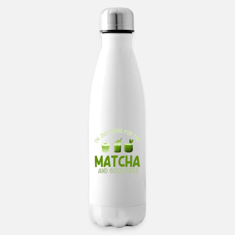 Matcha Latte - Isolierflasche - Weiß