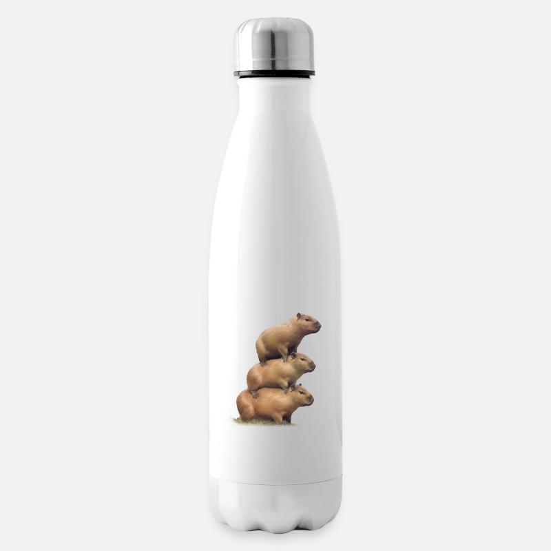 Tour Capybara - Bouteille isotherme - blanc