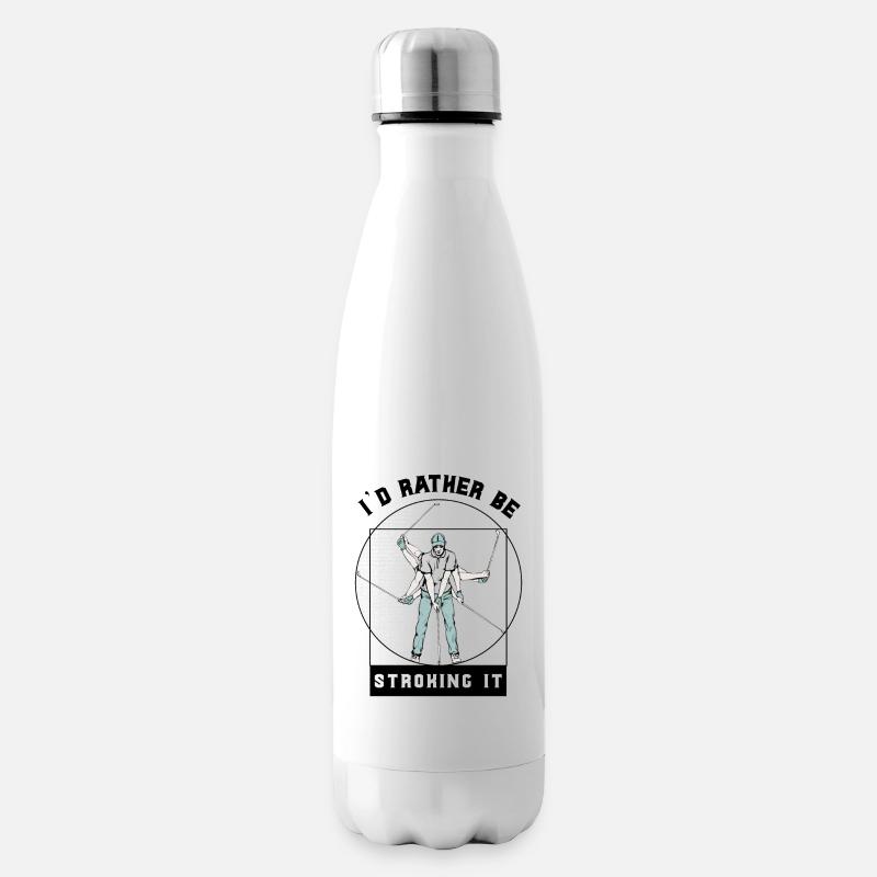 Ich würde es lieber streicheln - Isolierflasche - Weiß