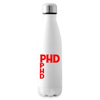 Ph.D. Poursuivre ses rêves 8 - Bouteille isotherme - blanc - Droite