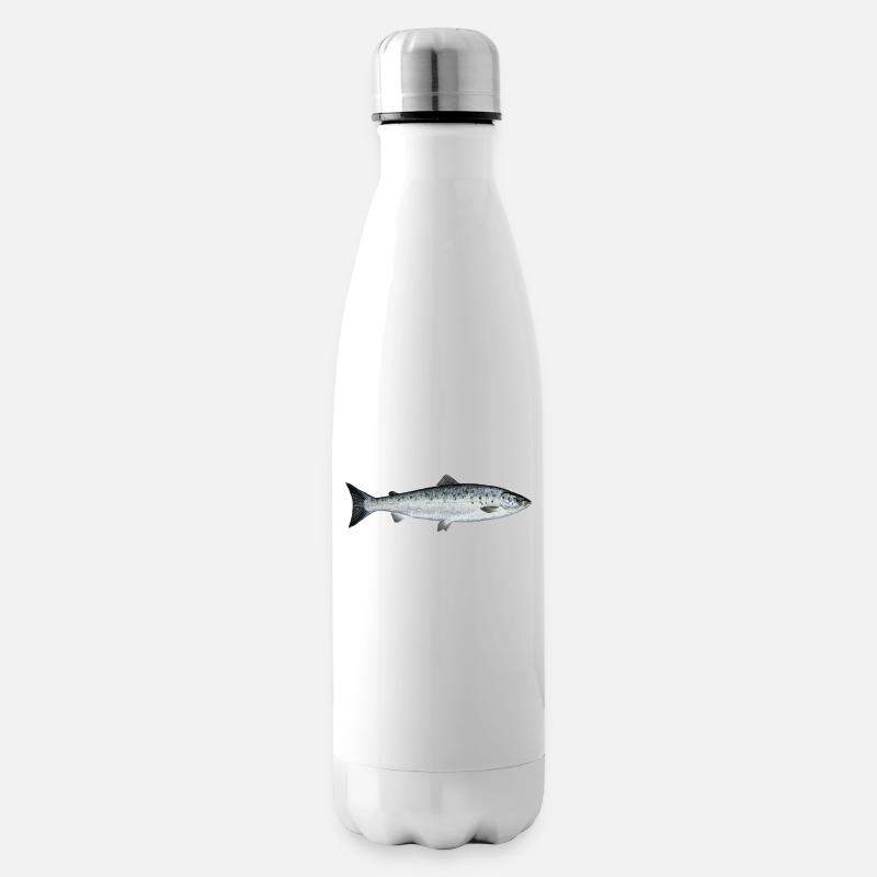 Lachs - Isolierflasche - Weiß