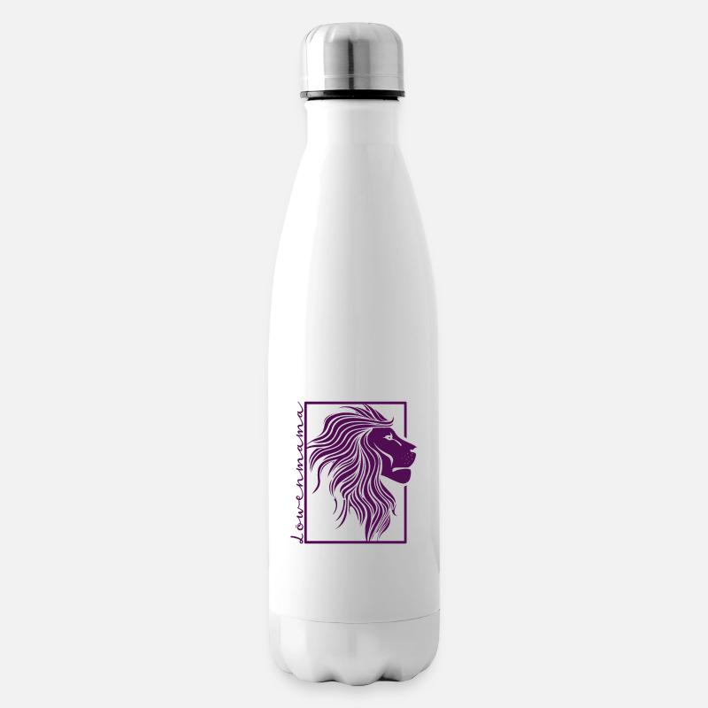 Löwenmama - Isolierflasche - Weiß