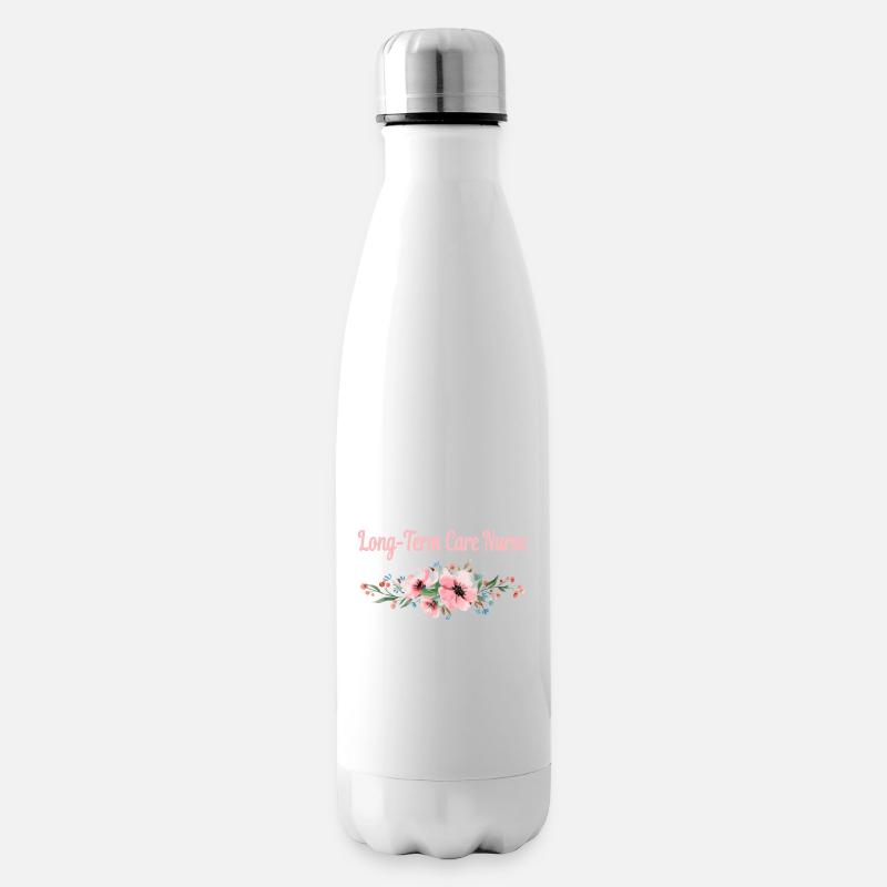 Pensionierte Langzeitpflegerin Im Ruhestand - Isolierflasche - Weiß