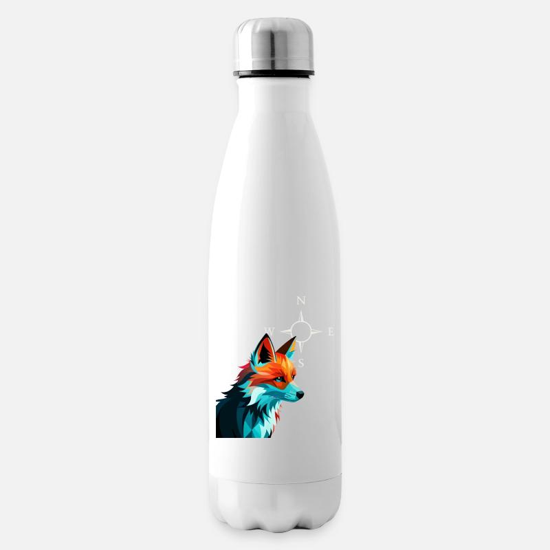 Focused fox Fox - Insulated Water Bottle - white