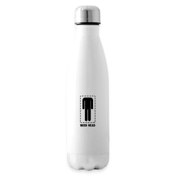 Drôle Besoin de tête Blague Homme sans tête Gag Humour - Bouteille isotherme - blanc - Droite