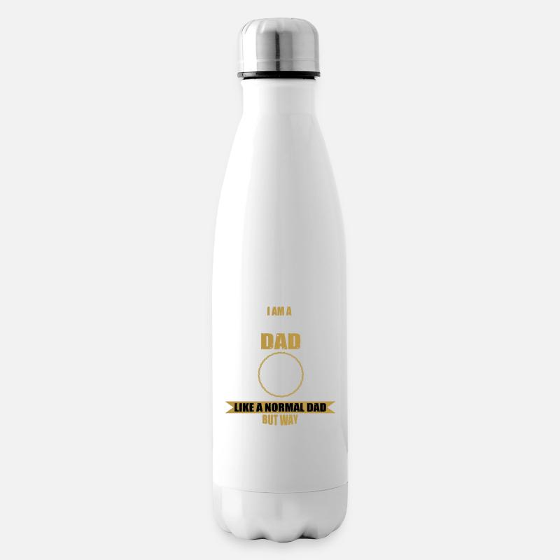Lustiger Skipatroller Papa Pisten Notfall - Isolierflasche - Weiß