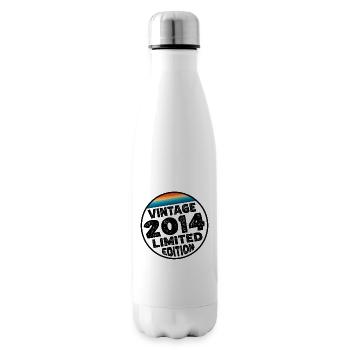 Vintage 2014 Birthday Gift Children's Party - Insulated Water Bottle - white - Right