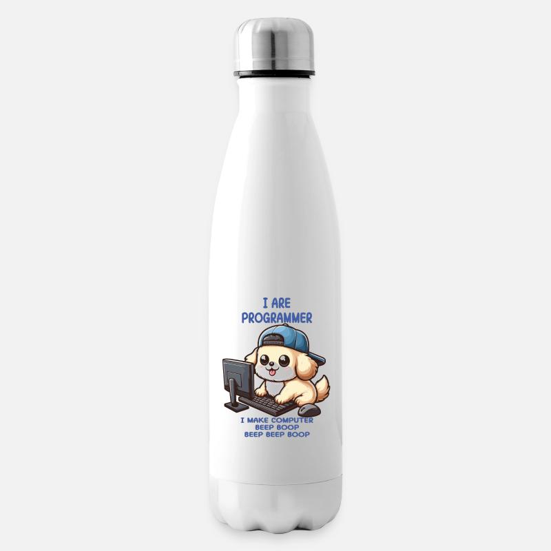 I are programmer - Insulated Water Bottle - white