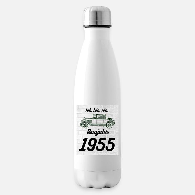 Oldtimer 1955 - Isolierflasche - Weiß