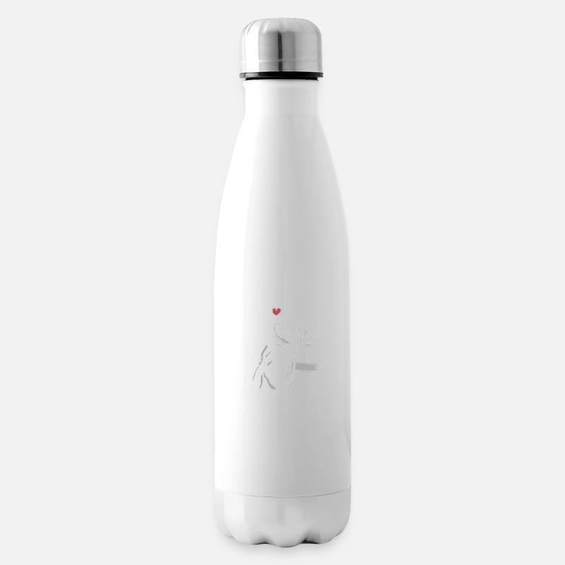 Pitbull Vater Pitbull Verbot Dad - Isolierflasche - Weiß
