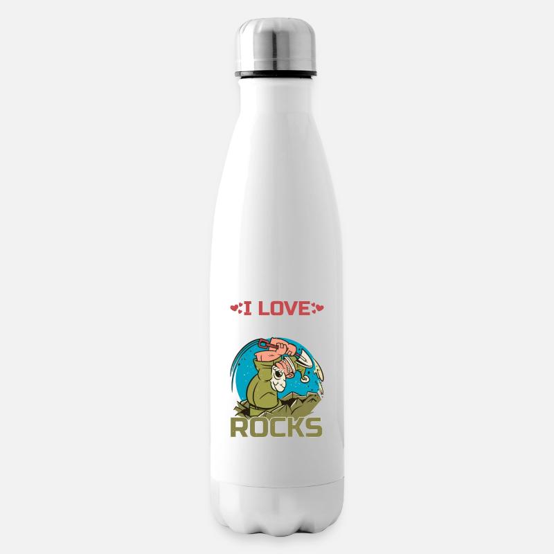 I Love Banging Rocks 2 - Isolierflasche - Weiß