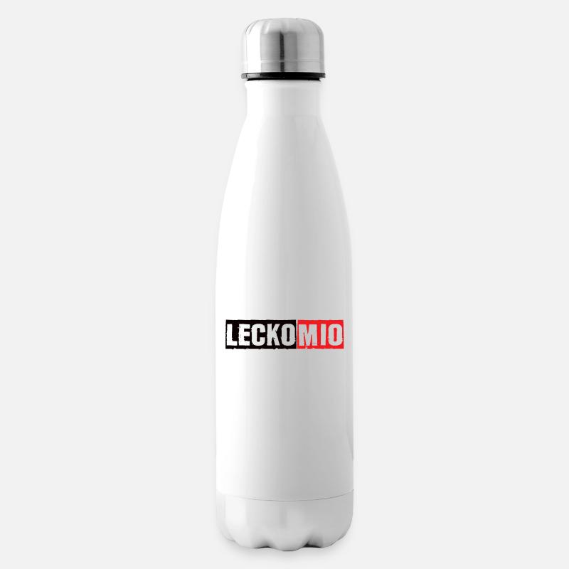 Lecko Mio Saarland Saarländischer Spruch - Isolierflasche - Weiß