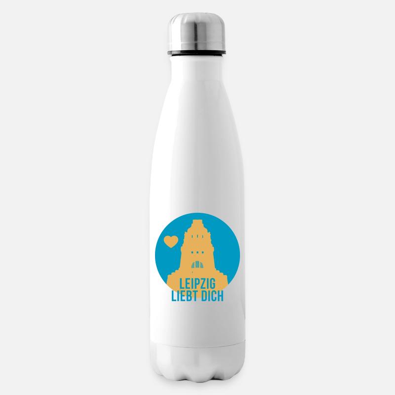 Leipzig liebt dich - Isolierflasche - Weiß