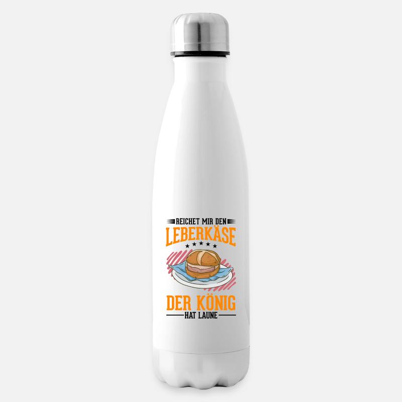 Leberkas König Leberkäse Fleischkäse - Isolierflasche - Weiß