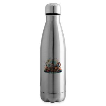 Freizeitpark Jahrmarkt Rummelplatz Volksfest - Isolierflasche - Lightsilver - Rechts