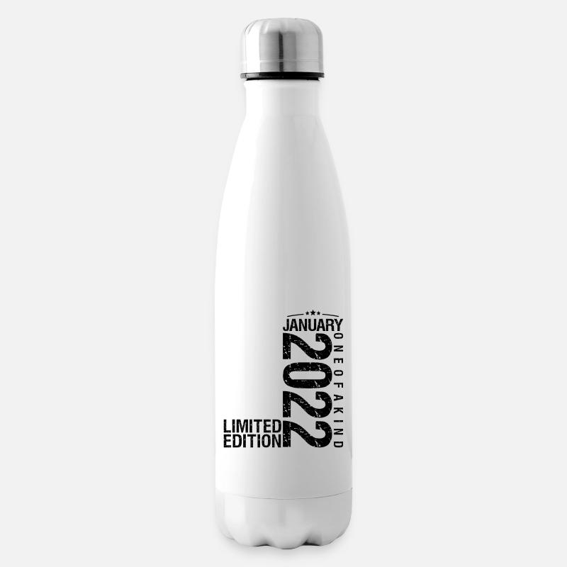 Geburtstag Januar 2022 Januar geboren im Januar - Isolierflasche - Weiß