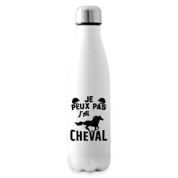 I can't I have a horse - Insulated Water Bottle - white - Right