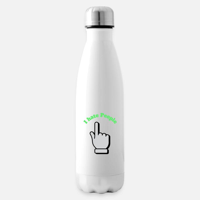 I hate people - Isolierflasche - Weiß