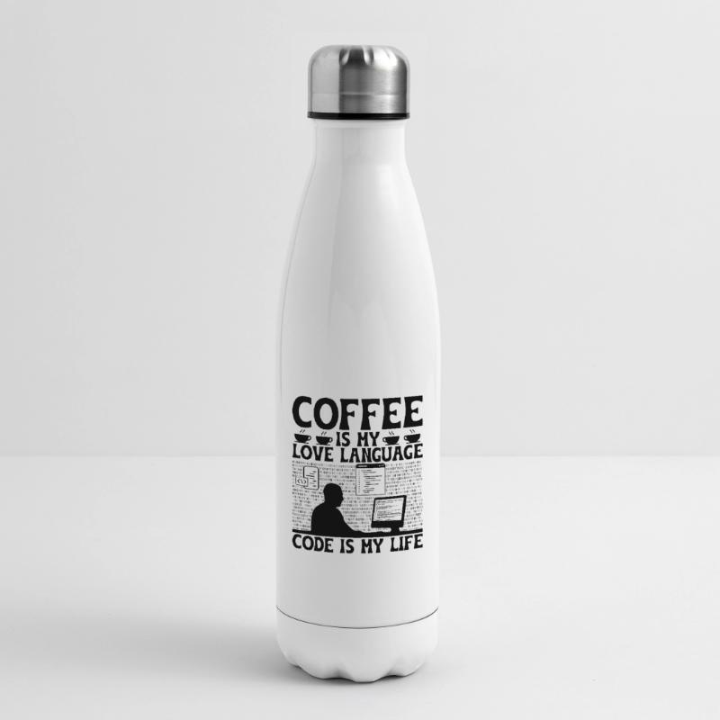 Café Codage Programmeur Codeur Développeur Nerd Coff Bouteille isotherme