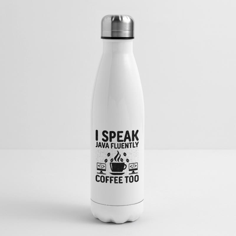 Coffee Coding Programmer Coder Developer Nerd Coff Insulated Water Bottle