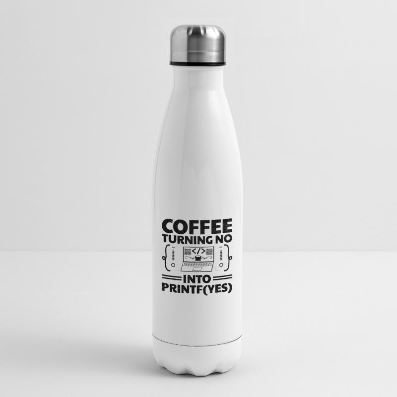 Coffee Coding Programmer Coder Developer Nerd Coff Insulated Water Bottle