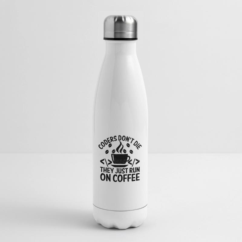Coffee Coding Programmer Coder Developer Nerd Coff Insulated Water Bottle