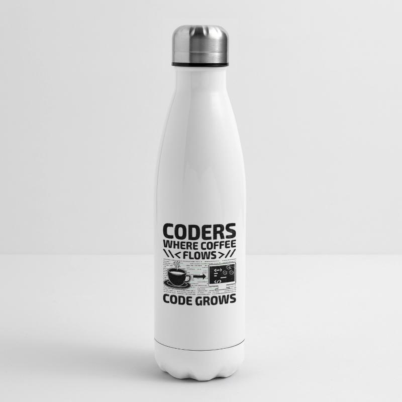 Café Codage Programmeur Codeur Développeur Nerd Coff Bouteille isotherme