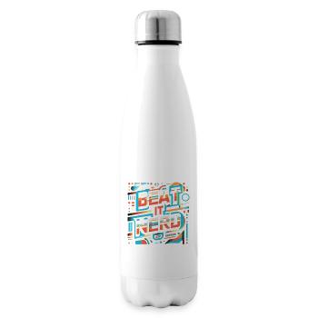 Beat it Nerd 11 - Isolierflasche - Weiß - Rechts