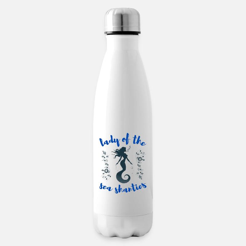 Sirene Dame der Seemannslieder Seemannsmann - Isolierflasche - Weiß