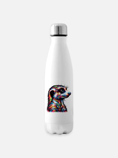 Erdmännchen - Isolierflasche - Weiß