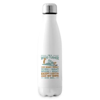 Drechseln Drechsler - Isolierflasche - Weiß - Rechts