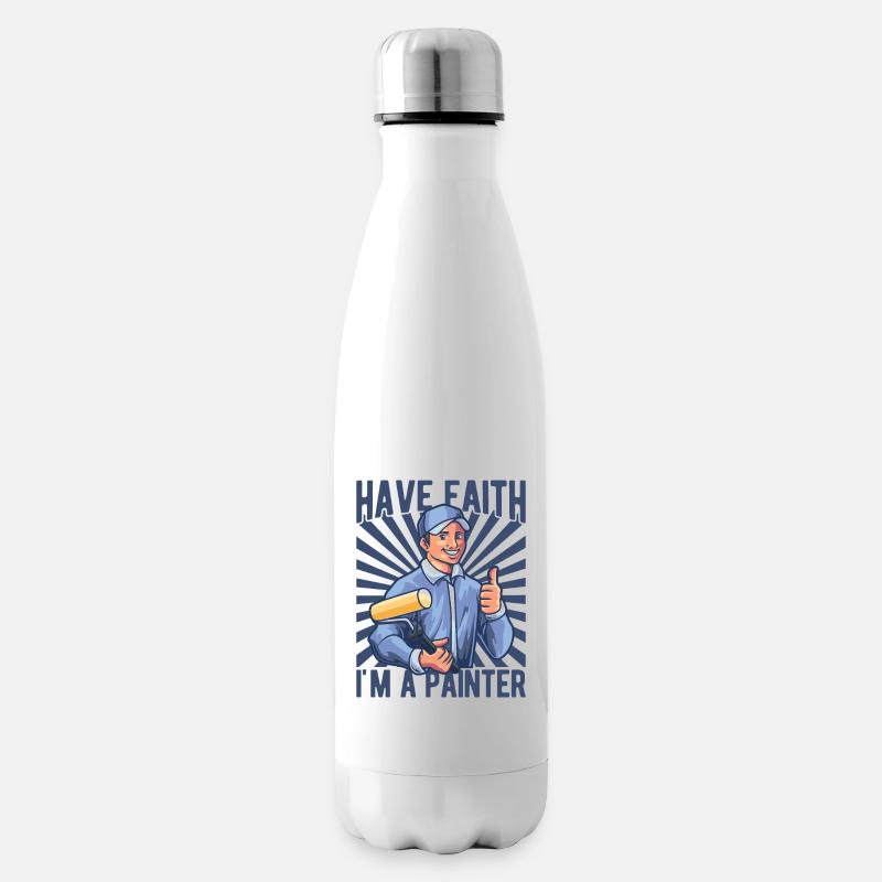 House Painter Dad Unique Gifts - Isolierflasche - Weiß