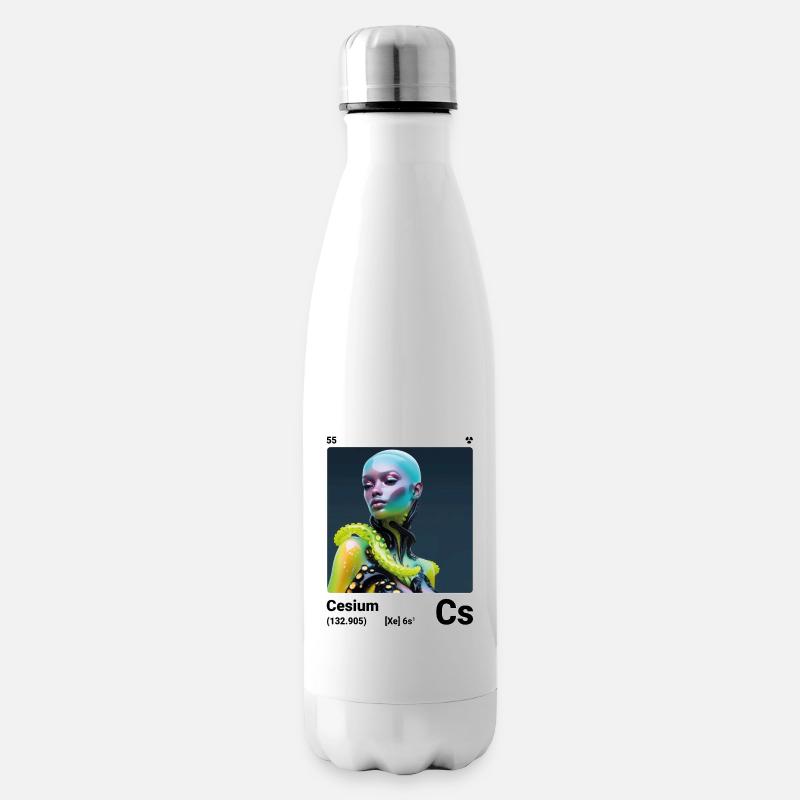 AI am Cesium (wt) - Insulated Water Bottle - white