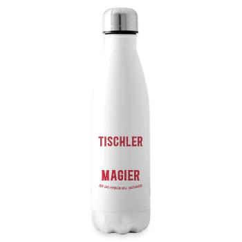 Je suis un menuisier et non un magicien - Bouteille isotherme - blanc - Droite