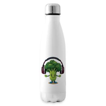 Bubatz - DJ - Musik - Legalize it - Brokkoli - Isolierflasche - Weiß - Rechts